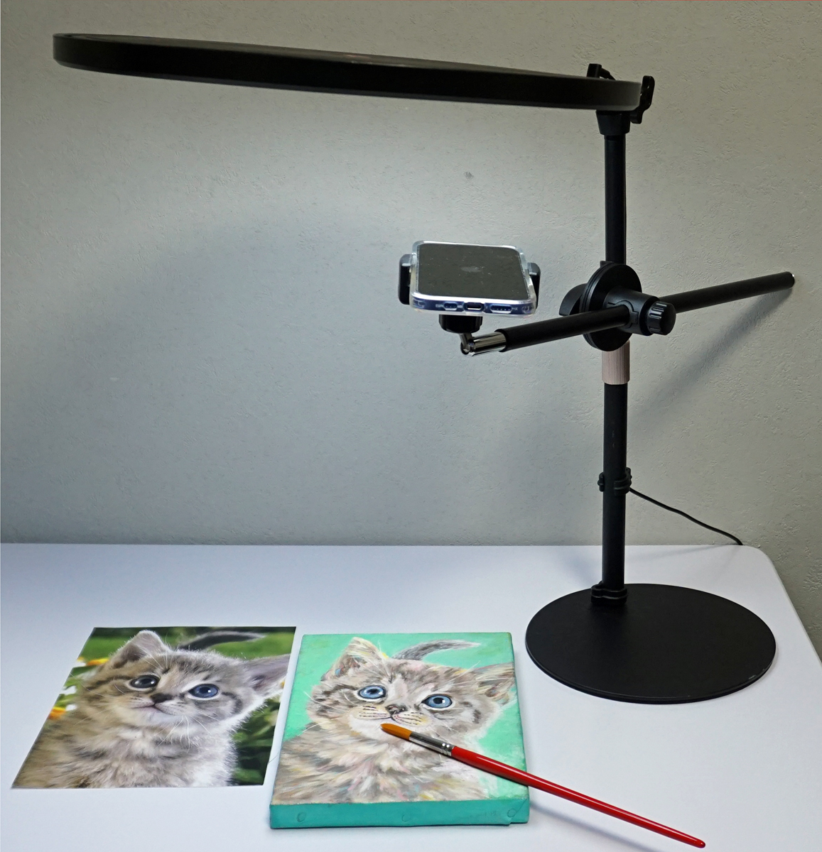 オンラインレッスン絵心俯瞰撮影写真