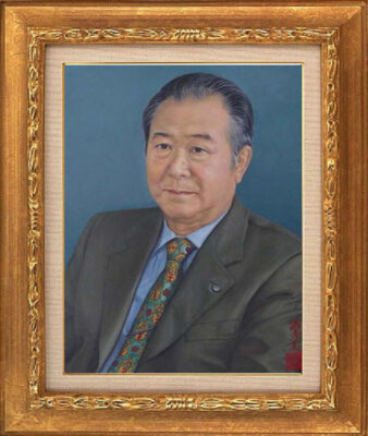 男性を油絵で描いた肖像画です